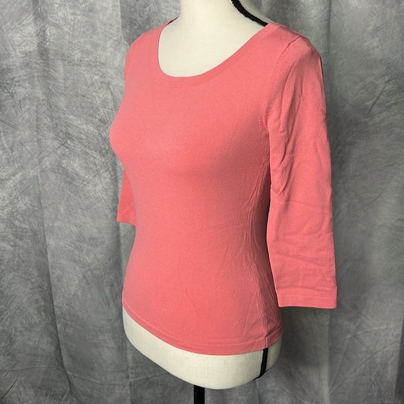 Banana Republic Coral 3/4 Sleeve Boatneck Sweater - size XS - Picture 4 of 11